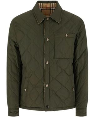 Burberry Brighton Gestepptes Overshirt - Grün