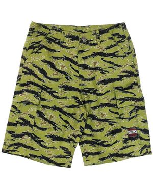 Propaganda Camouflage Cargo Shorts Mit Mehreren Taschen - Grün