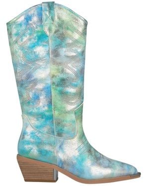 Alma En Pena. Cowboy Boots - Azul