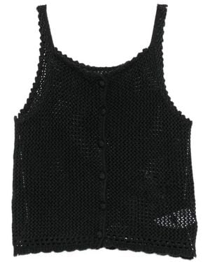 DUNST Sleeveless Tops - Black