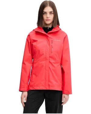 Columbia Fitness ,Rood ,Polyester Pouring Adventure Iii Jacket