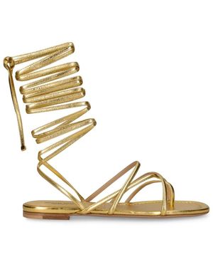 Michael Kors Jade Metallic Leather Gladiator Sandal