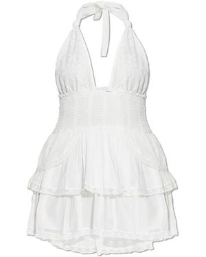 LoveShackFancy Kleedjes ,Wit ,Katoen Deanna Halterjurk