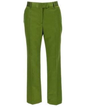 Alberto Biani Straight Trousers - Verde