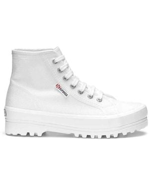 Superga Lace-Up Boots - Blanc