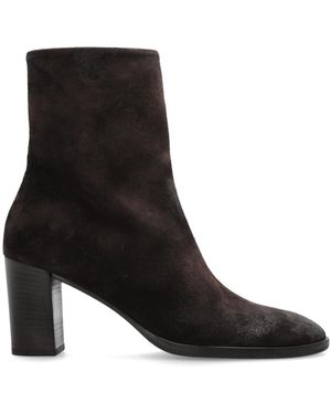 Marsèll Schoenen ,Bruin ,Leer Geveterde Enkellaarsjes Norma - Zwart