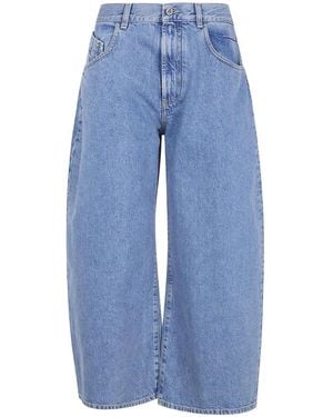 The Attico Wide Jeans - Bleu