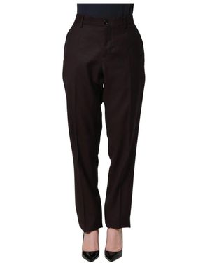 Dolce & Gabbana Straight Trousers - Black