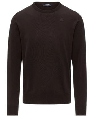 K-Way Round-Neck Strickwaren - Schwarz