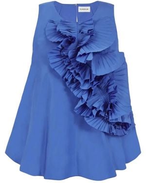 P.A.R.O.S.H. Sleeveless Tops - Blu