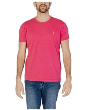 U.S. POLO ASSN. Baumwoll T-Shirt Frühling/Sommer Kollektion - Rot