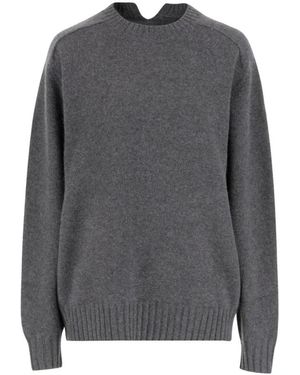 Carven Kn313 Rundhalspullover - Grau