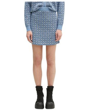 KENZO Webmuster Minirock - Blau