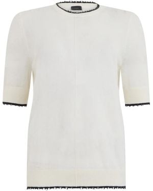 Pinko Round-Neck Knitwear - Blanco