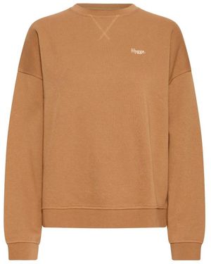 Ichi Hoodies & Sweatvesten ,Bruin ,Sweatshirts & Hoodies
