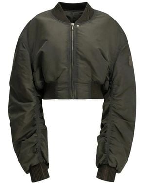 Rick Owens Jassen ,Groen ,Leer Secchia Cropped Flight