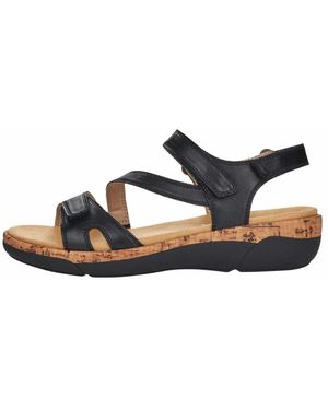 Remonte Schwarze Sandalen - Blau