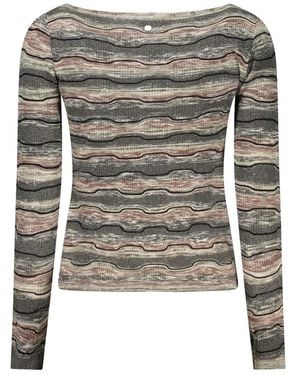 Desigual Long Sleeve T-Shirts - Grey