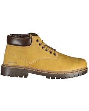 Gas Lace-Up Boots - Yellow