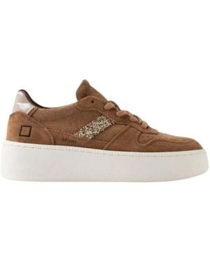 Date Schoenen ,Bruin ,Katoen Court Platform