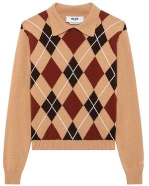 MSGM Polohemd - Braun