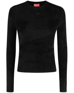 DIESEL Round-Neck Knitwear - Black