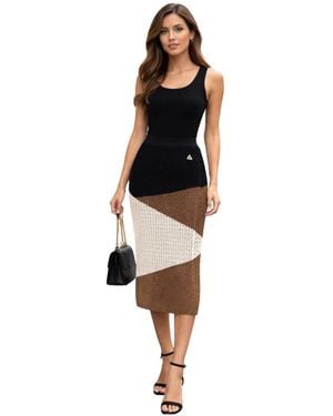 Akep Midi Skirts - Black