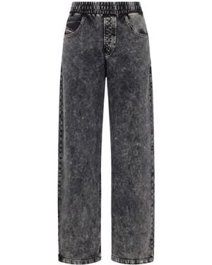 DIESEL Wide Jeans - Gris