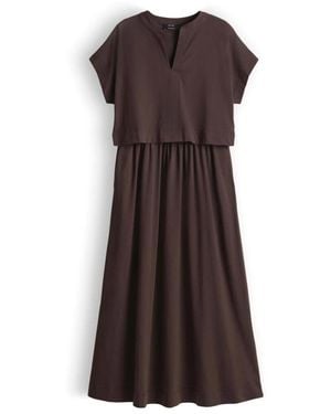 Opus Maxi-Kleid - Braun