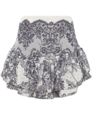 Blugirl Blumarine Rokken ,Wit ,Shorts - Grijs