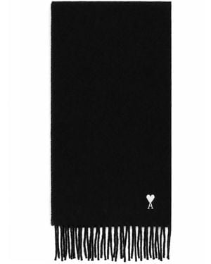 Ami Paris Winter Scarves - Negro