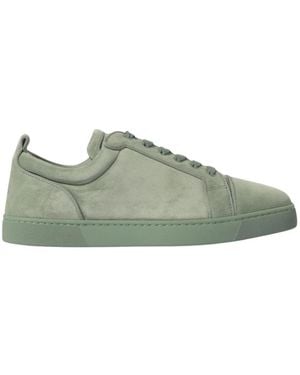 Christian Louboutin Suede Low Top Sneakers - Grün