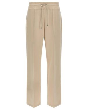 Moorer Broeken ,Katoen Bayonne Jersey Joggers - Naturel