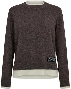 Haute L'Amitié Round-Neck Knitwear - Black