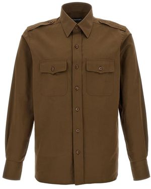 Tom Ford Casual Shirts - Green