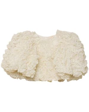 byTiMo Overhemden ,Wit ,Organza Elegant Organza Top - Naturel