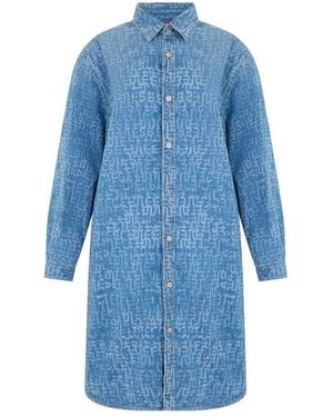 DIESEL Shirt Dresses - Blue