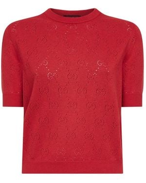 Gucci Round-Neck Knitwear - Red