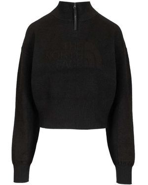 The North Face Half-Zip Logo Sweatshirt - Zwart