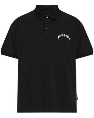 Palm Angels Polo Shirts - Black