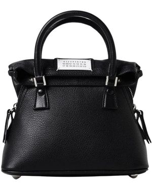 Maison Margiela Schwarze Leder Mini Tasche