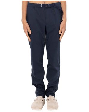 White Sand Straight Trousers - Bleu