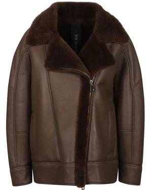 Blancha Faux Fur & Shearling Jackets - Brown