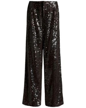 Alberta Ferretti Wide Trousers - Black