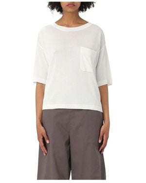 Max Mara Round-Neck Knitwear - Blanc