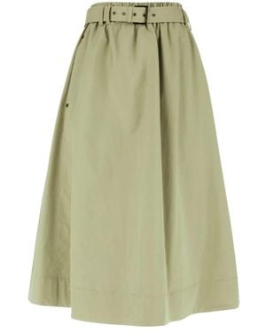 Brunello Cucinelli Rokken ,Groen ,Rok Met Riem