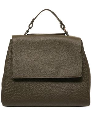 Orciani Grüne Handtasche Mit Abnehmbarem Riemen