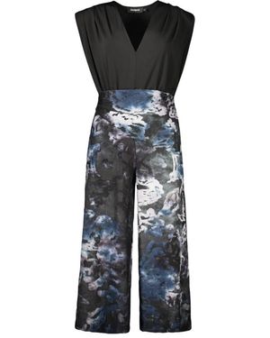Desigual Jumpsuits & Playsuits ,Blauw ,Napoles Jumpsuit - Zwart