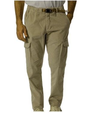White Sand Slim-Fit Trousers - Green