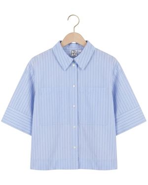 ROUGE EDIT Overhemden ,Blauw ,Katoen Roupaige 2/4 Shirt Pf